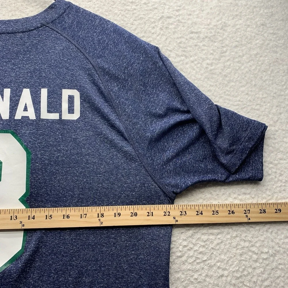 Adidas South Florida Bulls T-Shirt Mens Large L Blue Climalite #8 McDonald NCAA